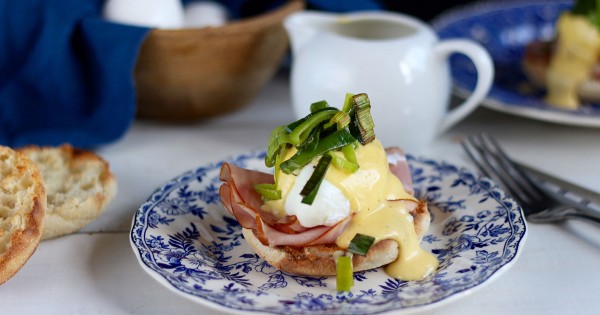 Lactose free eggs benedict