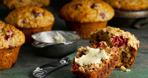 Cranberry Orange Bran Muffins