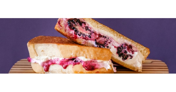 Blackberry & Goat Cheese Grilled Cheese