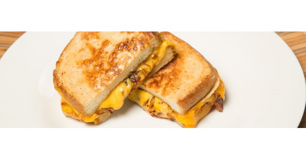Caramelized Onion & Bacon Grilled Cheese