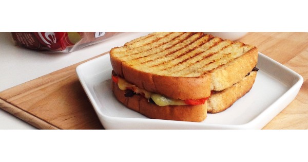 Grilled Portobello & Pepper Panini