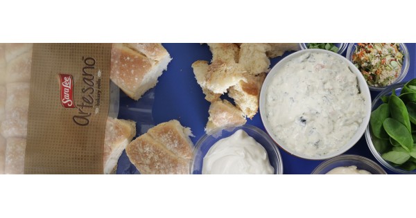 Spinach Dip with Artesano Bakery Rolls