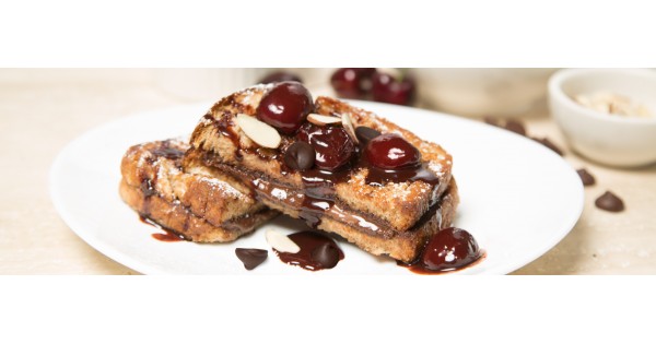 Double Chocolate Cherry French Toast