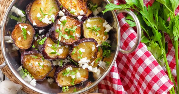 Fried eggplant