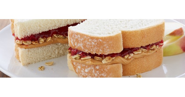 PB&J & Granola Sandwich