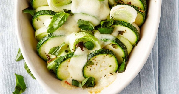 Zucchinis with cheese