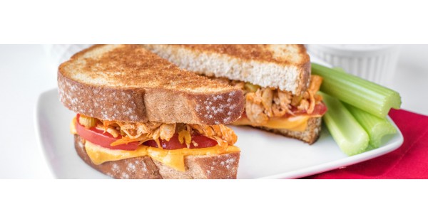 Buffalo Chicken Grilled Cheese