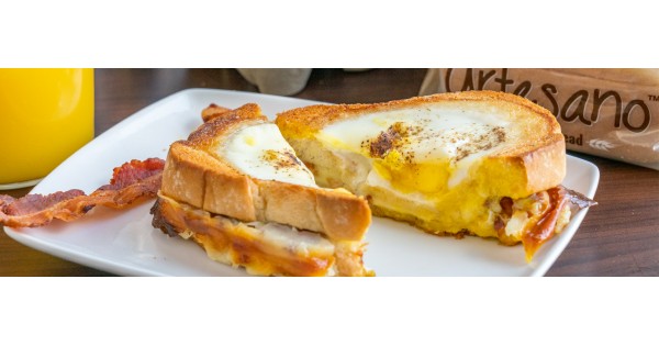 Egg on Top Grilled Cheese Bake