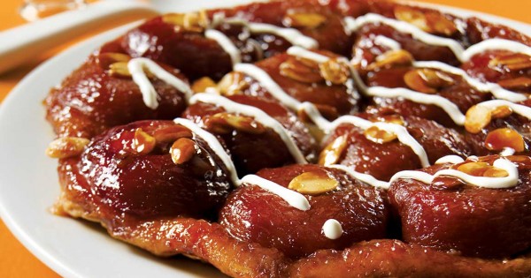 Caramelized Plum Tarte Tatin