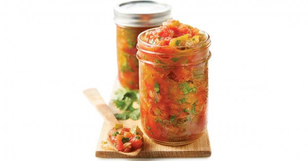 Canned tomato salsa
