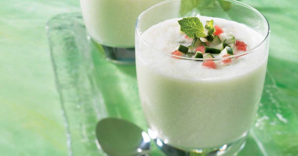 Cold cucumber soup