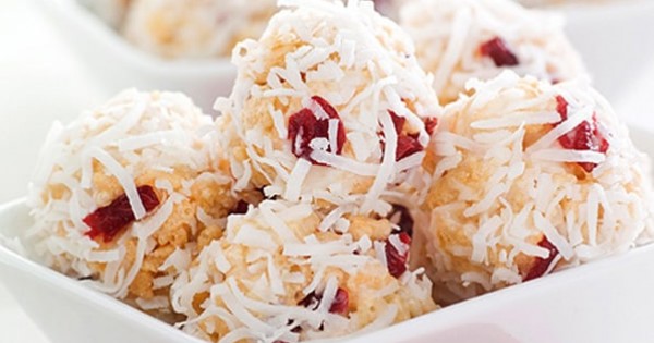 Coconut Cranberry Snowballs