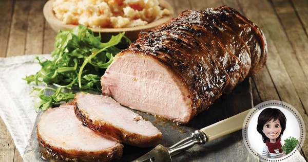 Simple maple pork roast from Josée di Stasio