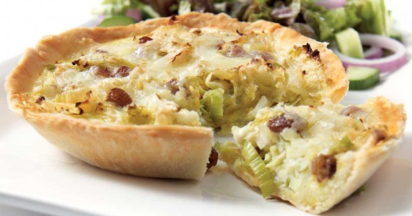 Leek and cabbage tartlets