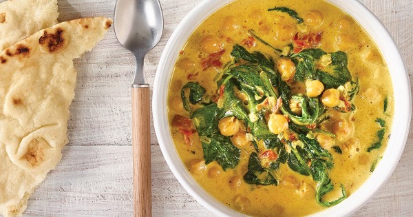 Chickpea, Spinach & Coconut Curry