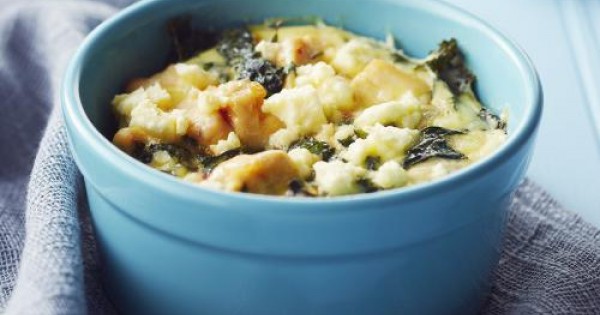 Baked Egg, Chicken & Kale Ramekins