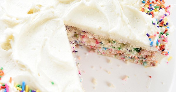 Confetti Cake With Buttercream Frosting