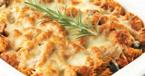 Baked Chicken and Rosemary Pasta