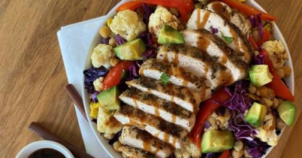 Chicken and Chickpea Bowl