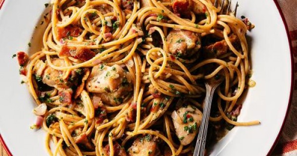 Chicken & Pasta alla Carbonara