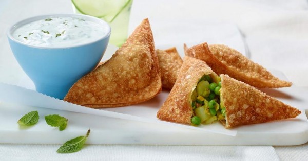 Vegetable samosas