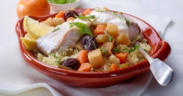 Fish and vegetable tagine à l’orange
