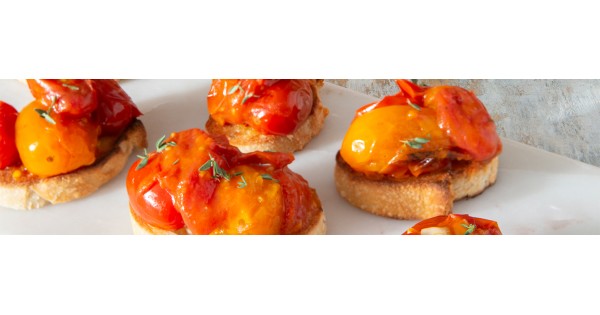 Crostini with Butter-Roasted Tomatoes