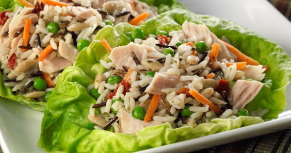 Albacore Tuna and Rice Medley Lettuce Cups