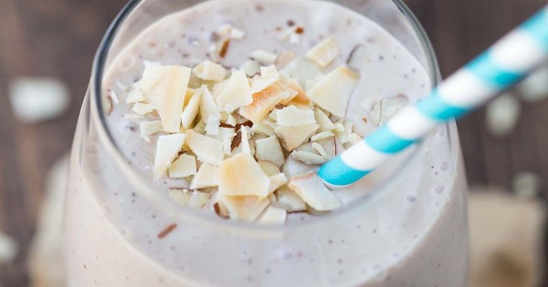 Chocolate Almond Coconut Banana Smoothie