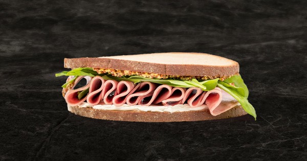 Salami Cream Cheese Sandwich