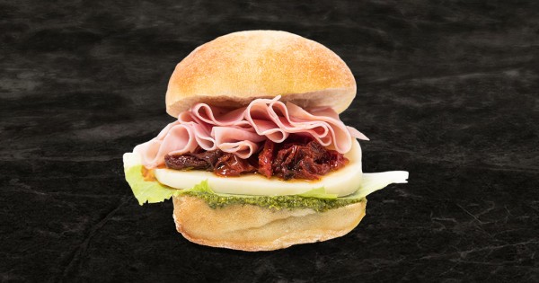 Pressed Ham Tomato and Mozzarella