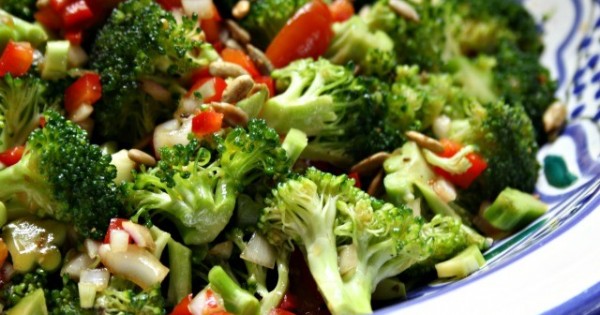Molasses Marinated Broccoli Salad