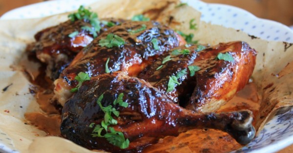 Finger-licking oven barbecued chicken