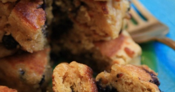 Family Favourite Molasses Blueberry Pancakes