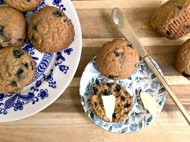 Quick & Easy Blueberry Oat Muffins-image