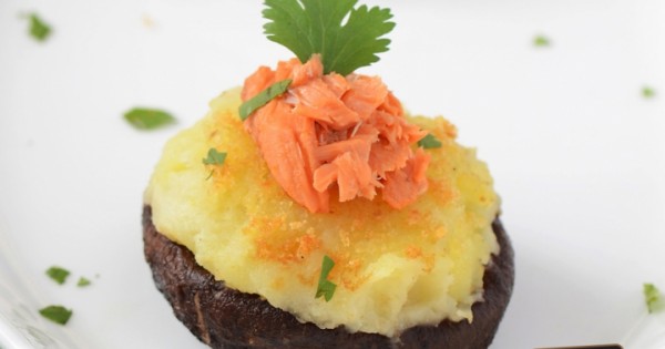 Stuffed Mushroom with Salmon