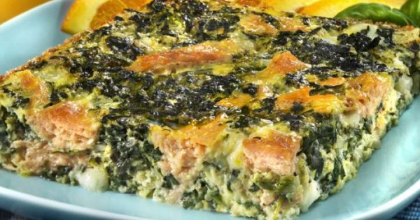Salmon Spinach Frittata