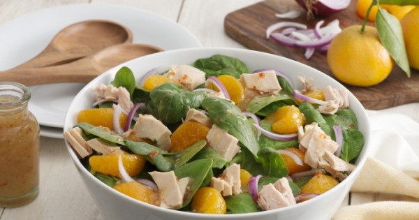 Zesty Spinach Tuna Salad