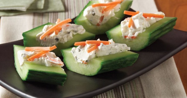 Cream Cheese 'n Herb Cucumber Bites