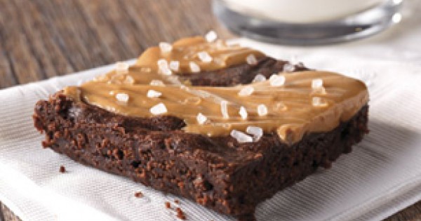 Salty Marbled Chocolate-Peanut Butter Brownies