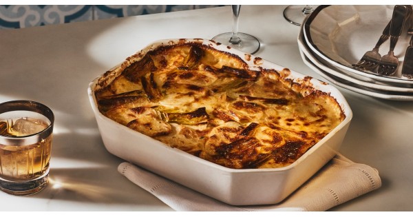 Creamy Potato and Leek Gratin