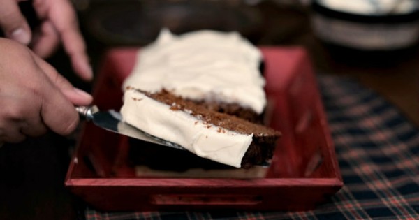 Fanny Farmer Sour Cream Gingerbread Cake with Cream Cheese Icing