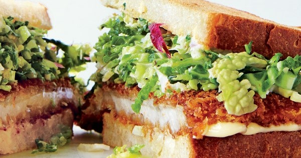 Chicken Cutlet Sandwiches with Savoy Cabbage Slaw