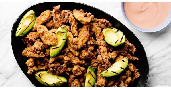 Spanish-Style Fried Chicken with Grilled Avocado