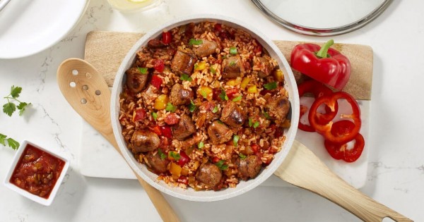 One-Pan Chorizo and Rice Skillet