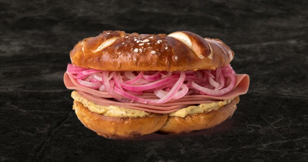 Bologna Pretzel Sandwich