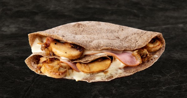 Black Forest Ham Stuffed Buckwheat Crêpes