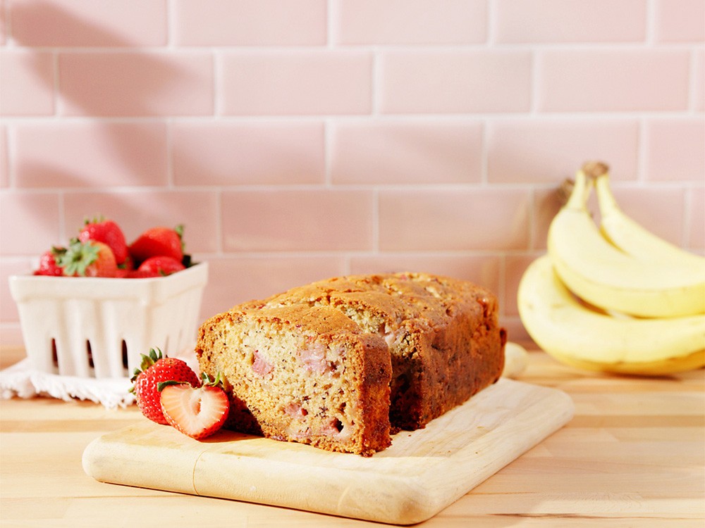 Strawberry Banana Bread-image
