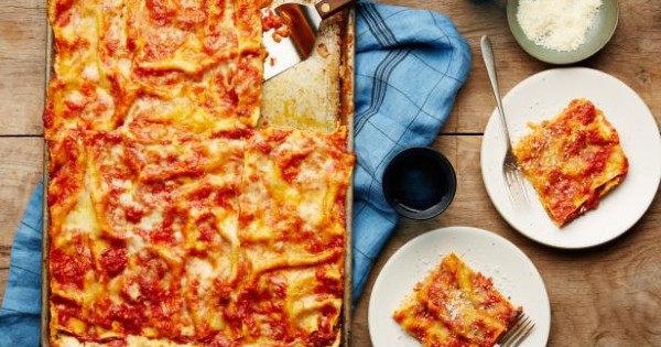 All-Crust Sheet-Pan Lasagna