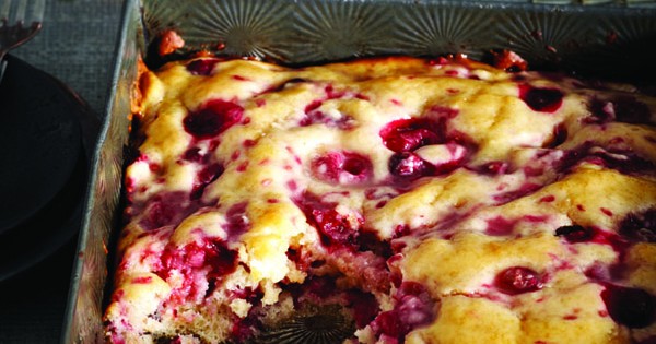 Bushberry pudding cake